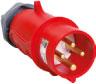 Вилка IEK MAGNUM 014 3Р+РЕ 16А 6ч/380-415В IP44 переносная